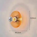 Modern Wall Light with Glass Shade