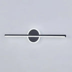 Modern LED Wall Light with Linear Design and Circular Accent – Contemporary Decorative Lighting