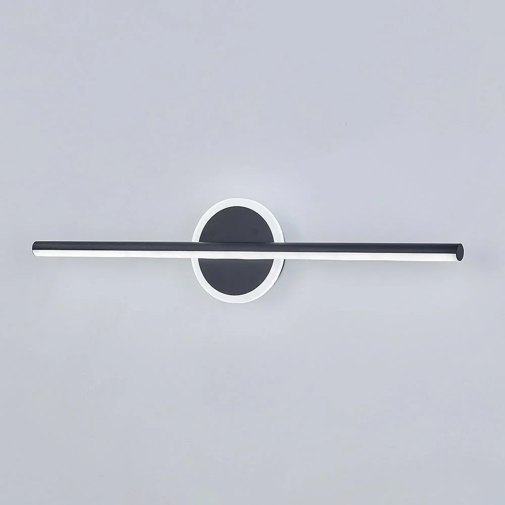 Modern LED Wall Light with Linear Design and Circular Accent – Contemporary Decorative Lighting