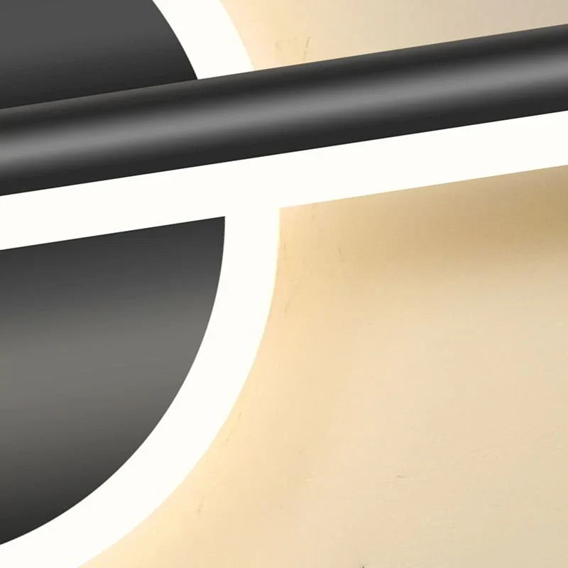 Modern LED Wall Light with Linear Design and Circular Accent – Contemporary Decorative Lighting