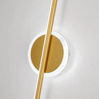 Modern LED Wall Light with Linear Design and Circular Accent – Contemporary Decorative Lighting