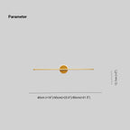 Modern LED Wall Light with Linear Design and Circular Accent – Contemporary Decorative Lighting